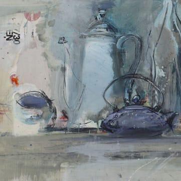 Still Life with a Blue Teapot