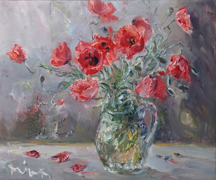 Still Life with Wild Poppies